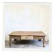 Vintage Farmhouse Coffee Table Raw Wood