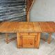 Antique Swedish table folding table with plenty of storage space