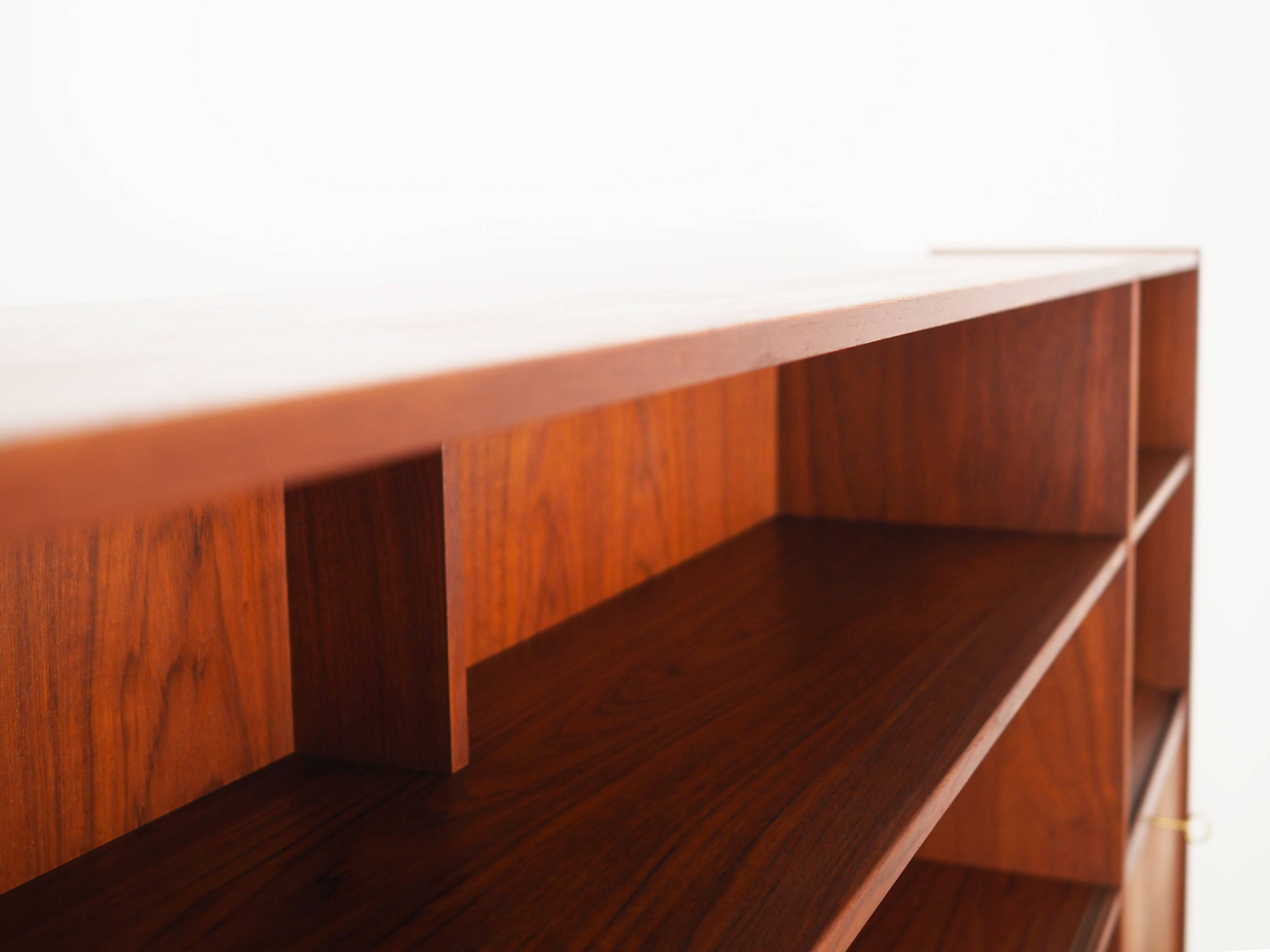 Teak bookcase, Danish design, 1970s, production: Denmark