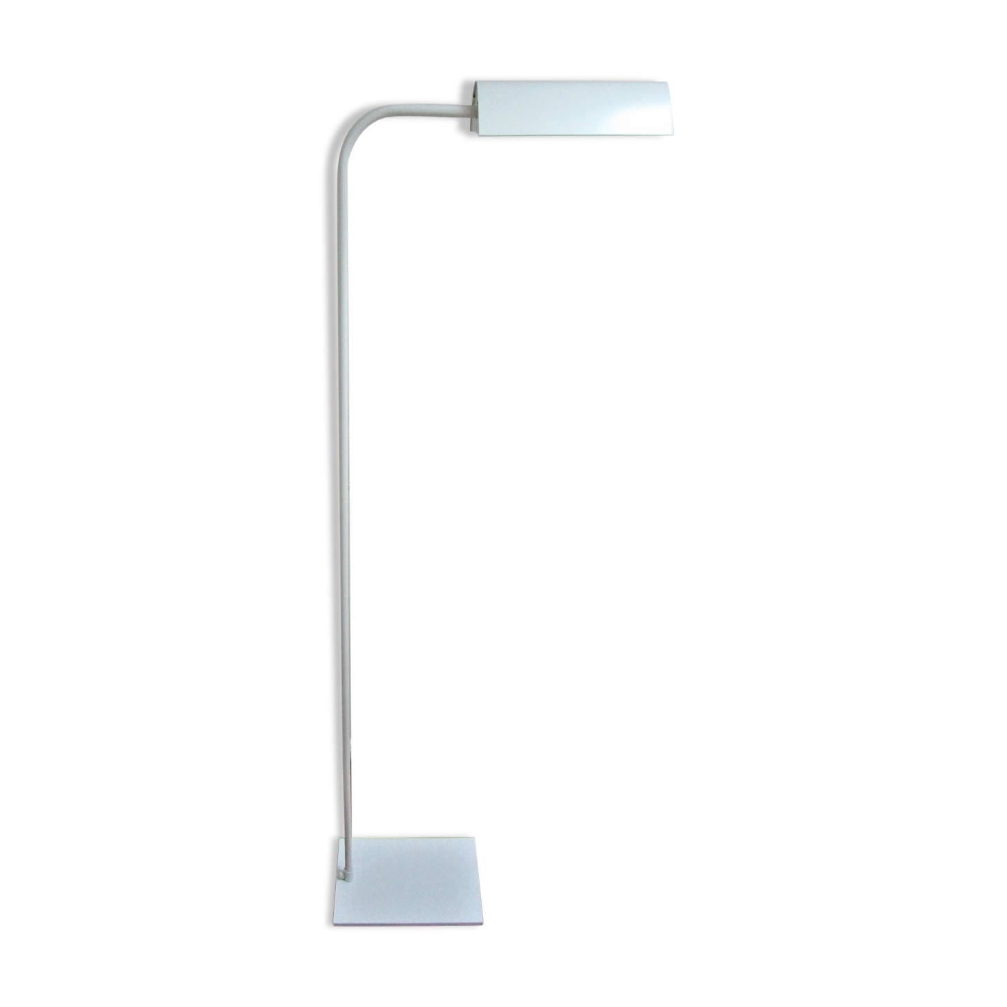 Floor lamp metal white design Aluminor