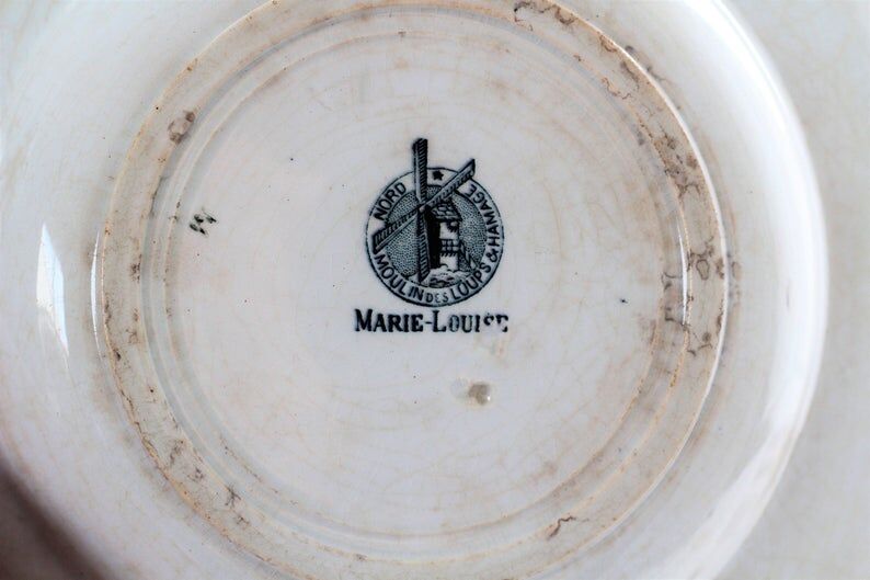 Lot of 8 hollow plates Marie-Louise collection