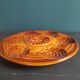 Vintage French oyster plate in Majolica from Sarreguemines