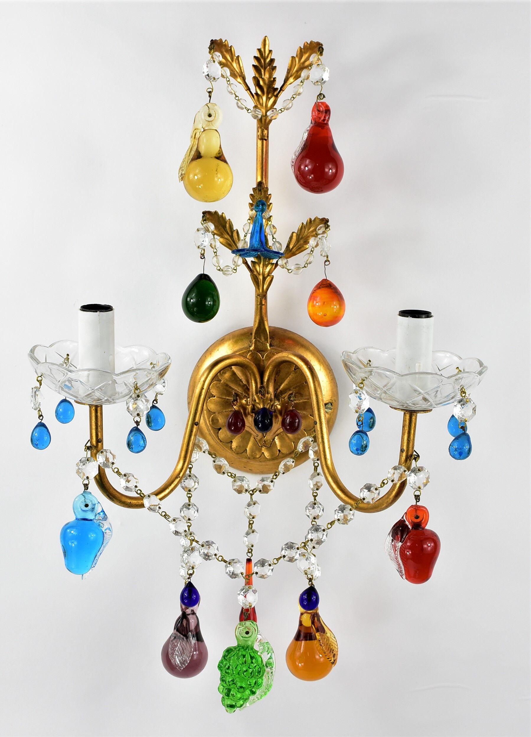 Wall lamp Murano n2 glass grapevines.