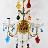 Wall lamp Murano n2 glass grapevines.