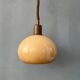Lampe à suspension champignon vintage de l'ère spatiale du milieu du siècle