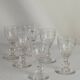 6 Baccarat “Chauny” crystal liqueur glasses
