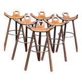 Set of 6 'Marbella' stools