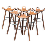 Set of 6 'Marbella' stools