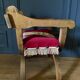 Fauteuil dagobert debut XXe bois sculpte blason neogothique sculpture