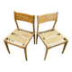 Pair of vintage Havana model chairs for Condorzio Sedie Frueli, Italy. 1960s