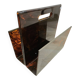 Designer plexiglass magazine rack