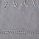 Antique embroidered linen sheets