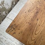 Farmhouse table in elm and pine 2m