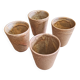 Four stoneware glasses "Digoin"