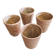 Four stoneware glasses "Digoin"