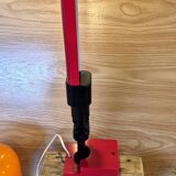 Vintage 70's red desk lamp.