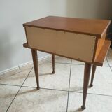 vintage teak bedside table