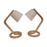 Pair of modernist lamps