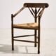 Oak armchair with three legs