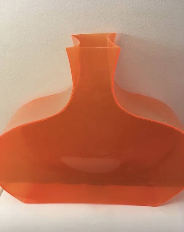Vase orange vintage