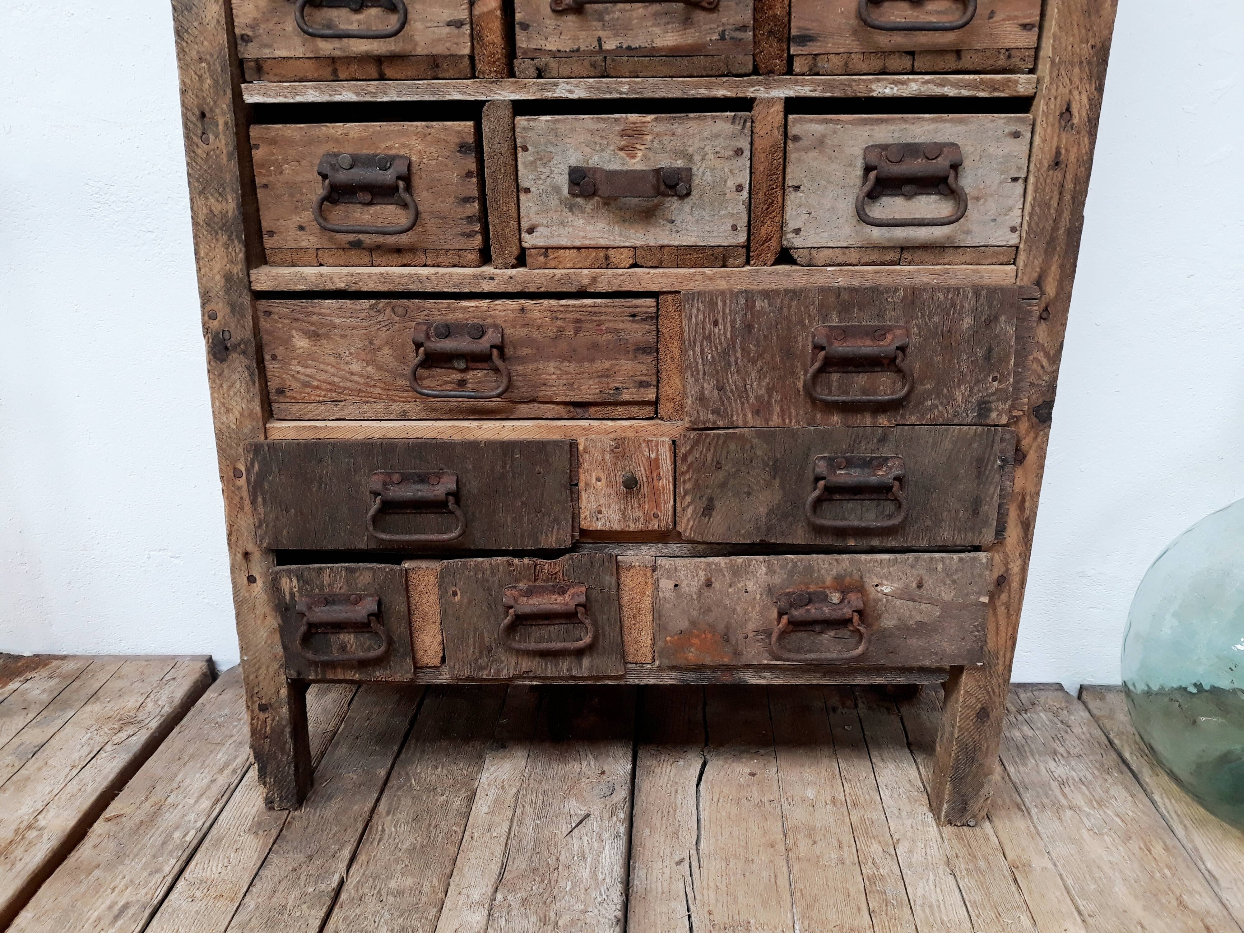 Craft cabinet with drawers