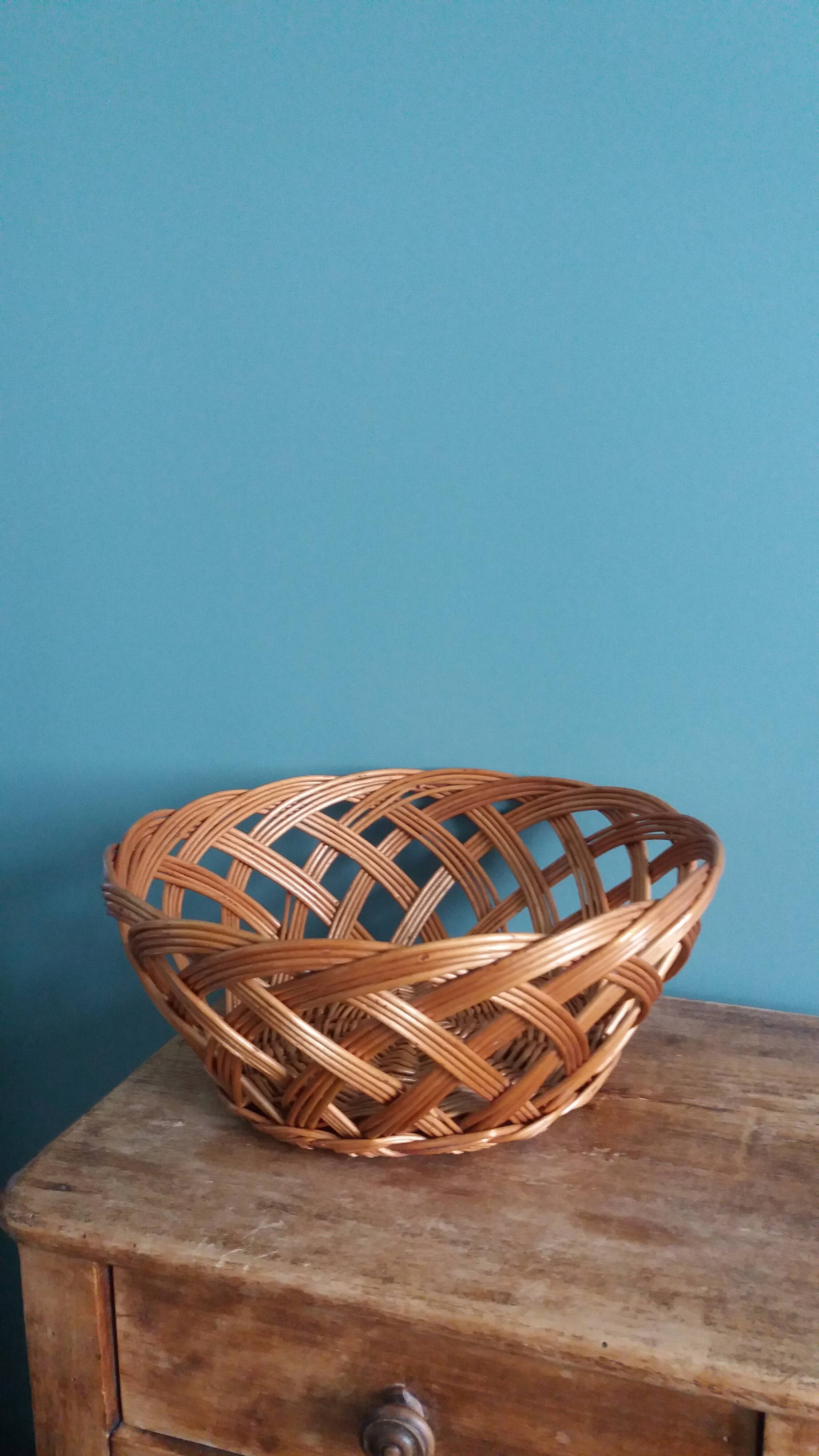 Wicker basket, fruit bowl basket, 29 cm