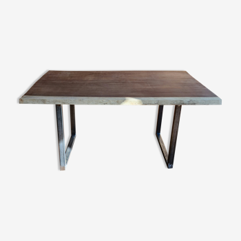 Exotic wooden Moabi table