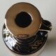 Greek Amphora Vase/Scenes of life Greek Mythology. Signed KA. Handmade in Greece, gilded with 24c fine gold. High 22.5 cm