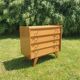 Compass feet chest of drawers