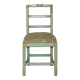 Pair of antique French chairs with original paint.