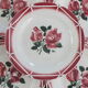 6 flat plates vintage Digoin Sarreguemines model Cibon Lot 5