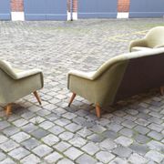 Together chairs Danish club 50 years Organic Green soft iced