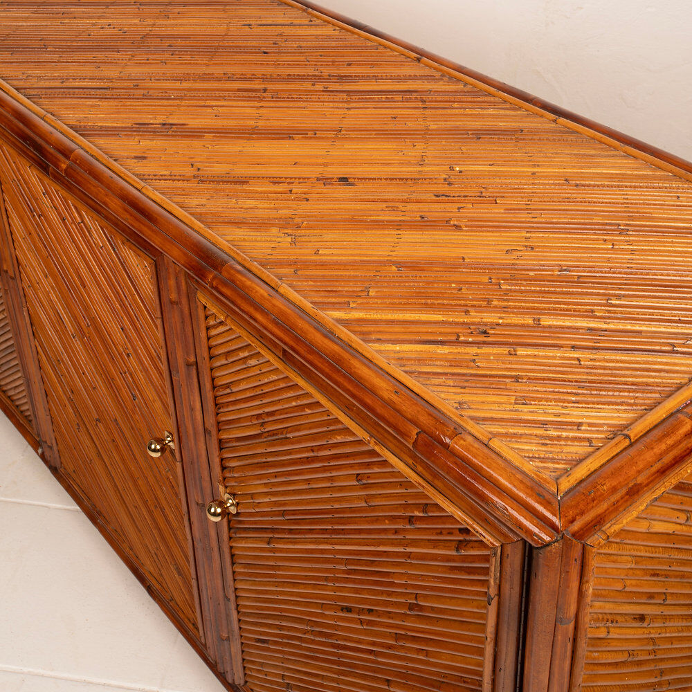 Vivai del Sud rattan sideboard, 1970