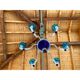 Vintage 1980s multicolor murano glass chandelier