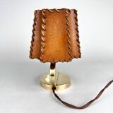 1930s Brass & Parchment Table Lamp