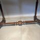 Antique solid wood table with turned legs