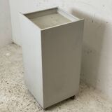 Vintage gray metal architect's trolley, Bieffe Padova style