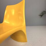 Sculptural Molded Fiberglass Chair, Europe, 1970s