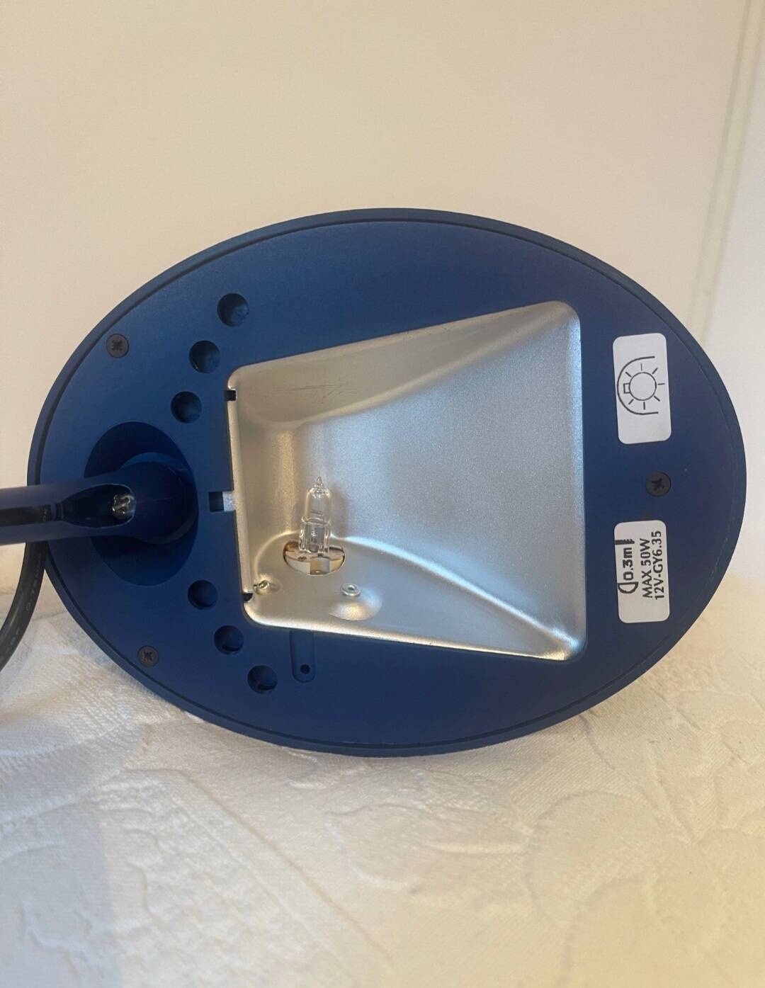 Desk Lamp - ISAO HOSOE blue colour LUXO - Heron model