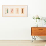 Art Déco Fashion Illustration V, Gouache on Paper, 123 x 58 cm