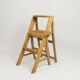 Folding metamorphic library ladder, Arts & Crafts, Vienna, 1900s