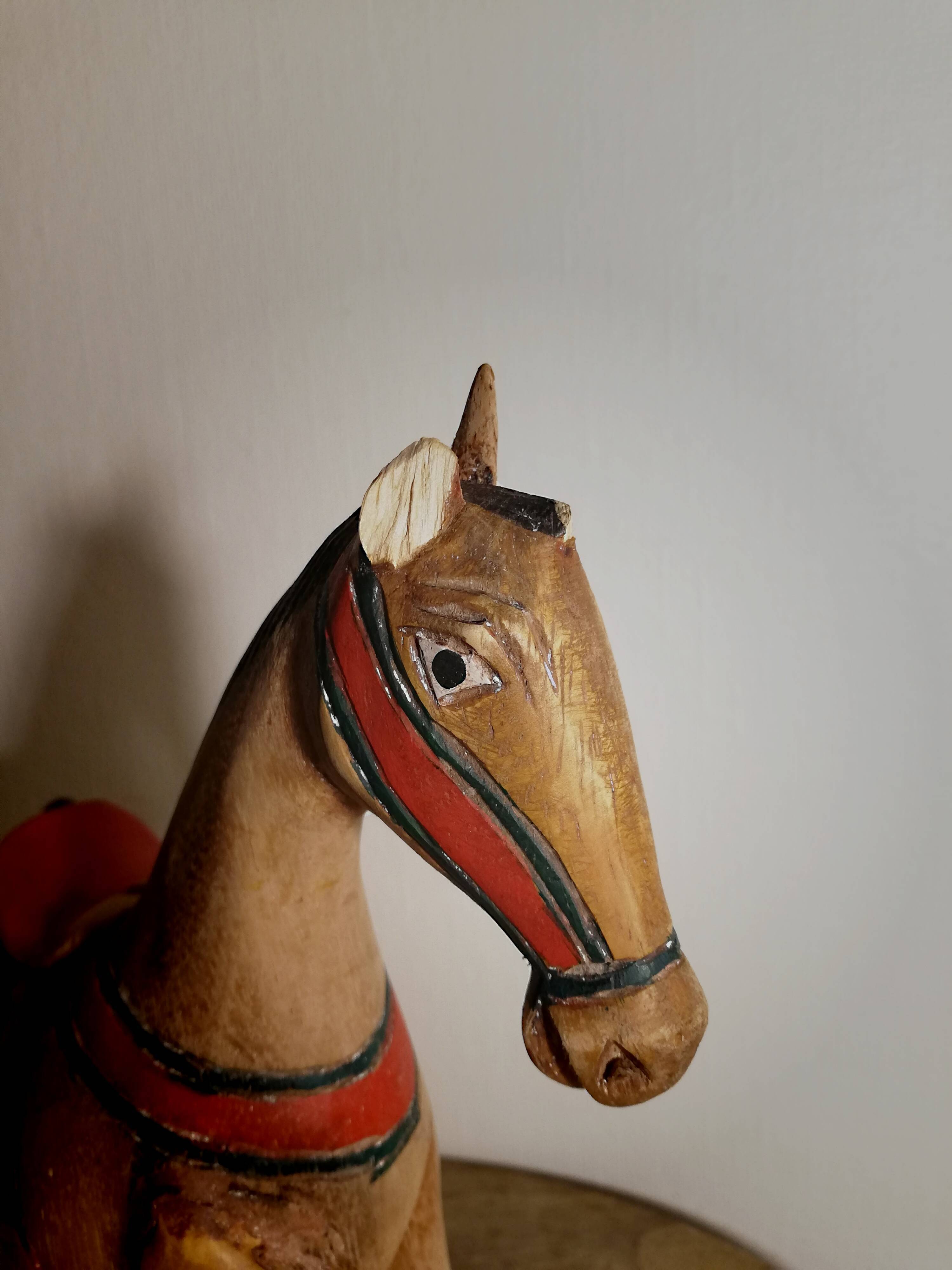 Vintage wooden horse