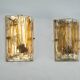 Pair of signed La Murrina thick Murano glass sconces. Italy 1970s.