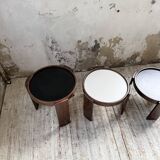 Nido 780 G stackable coffee tables. Frattini for Cassina