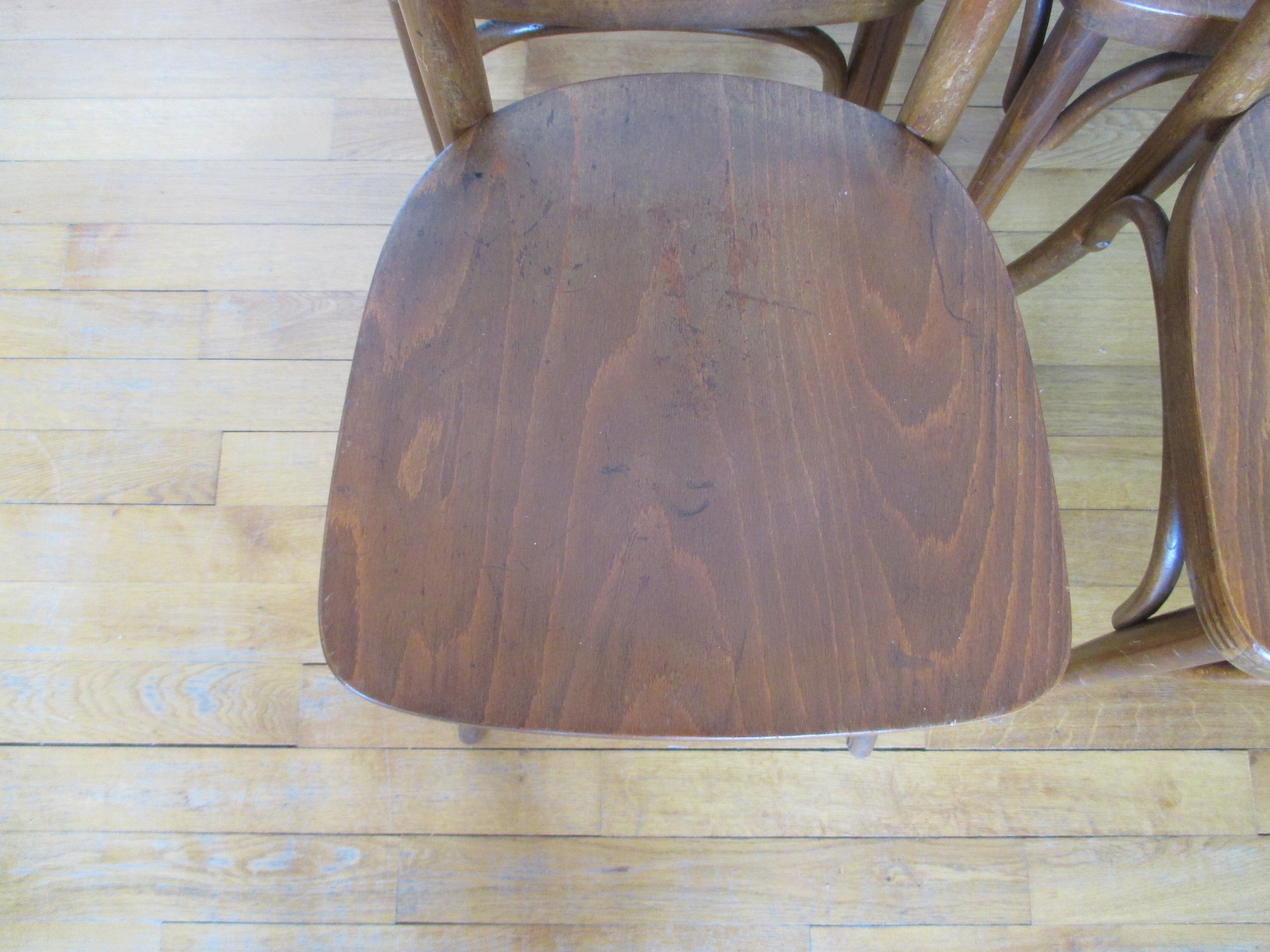 6 chaises bistrot Thonet bois courbé