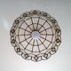 Suspension in art deco mother-of-pearl with drops