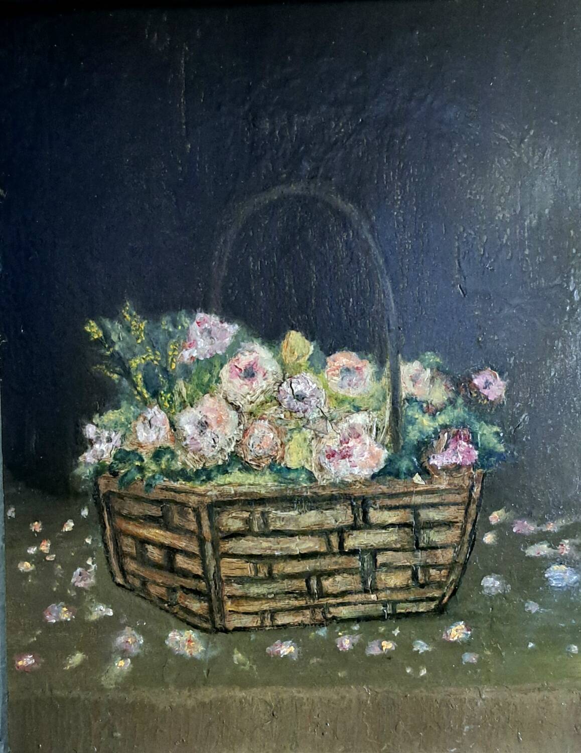 Painting - Oil on cardboard, Still life - 1905, French school + impressionism