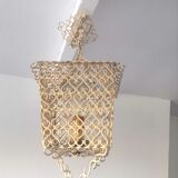 Lantern suspension in metal hooks design 50s - 60s