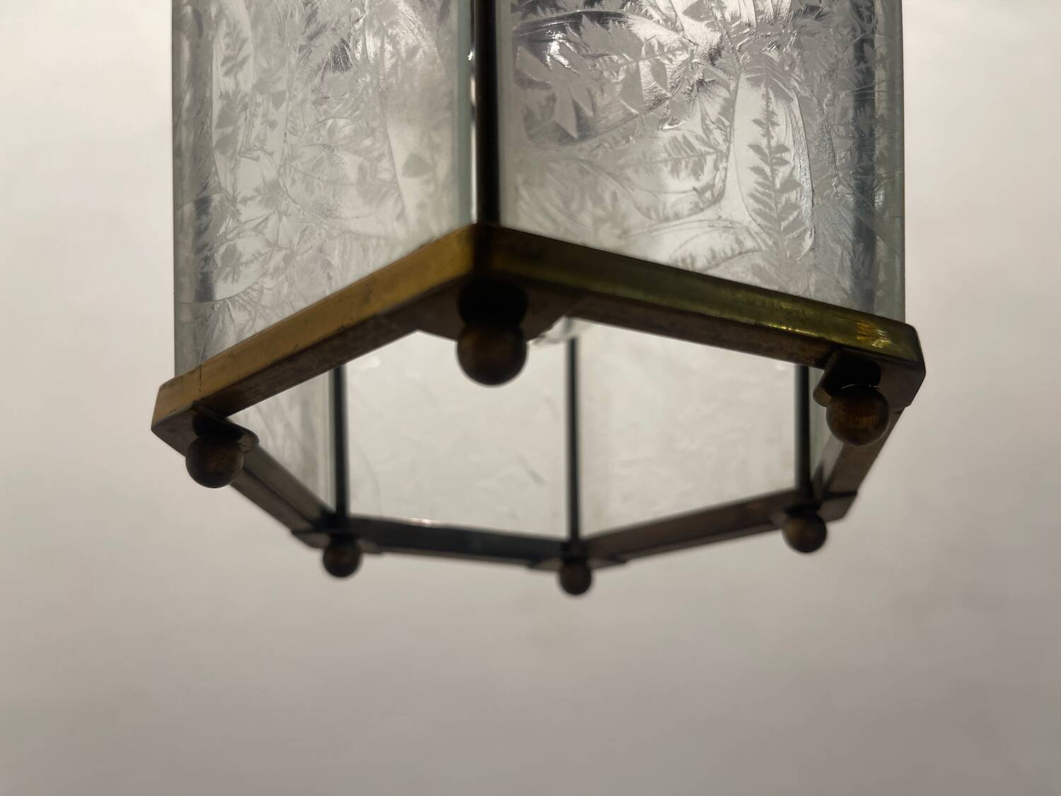 Bronze Light Pendant 1950’s