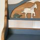 Vintage solid wood noah's ark shelf